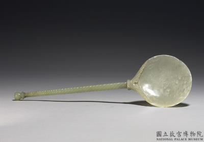 图片[2]-Jade long handled spoon, Mughal Empire-China Archive